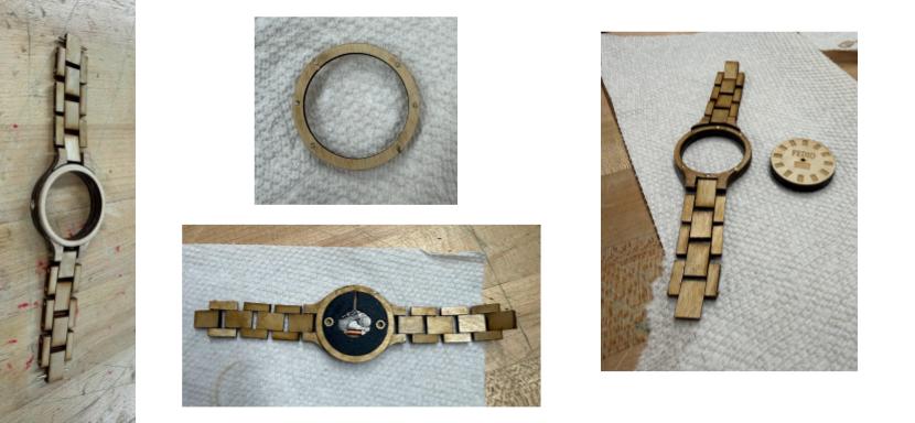 The main components of the watch